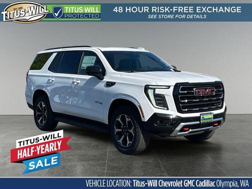 Summit White 2026 GMC Yukon 4WD AT4