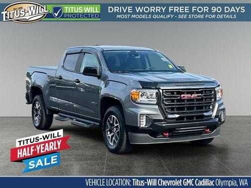 Satin Steel Metallic 2022 GMC Canyon AT4