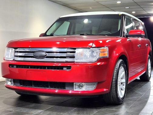 Red 2011 Ford Flex SEL