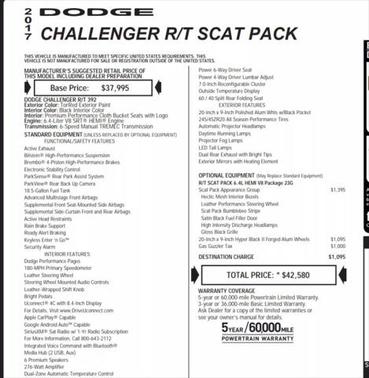 2017 Dodge Challenger R/T Scat Pack
