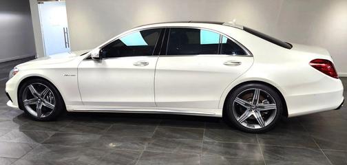 White 2015 Mercedes-Benz S-Class S 63 AMG 4MATIC Sedan 4D