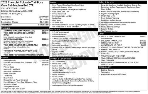 2023 Chevrolet Colorado Trail Boss