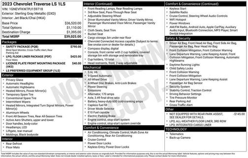 2023 Chevrolet Traverse LS