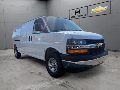 Summit White 2025 Chevrolet Express 3500 RWD 3500 Extended Wheelbase WT