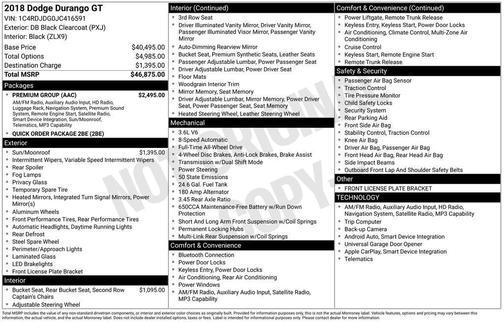 2018 Dodge Durango GT