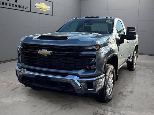 Sterling Gray Metallic 2026 Chevrolet Silverado 3500 Regular Cab, Long Bed, WT Dual Rear Wheel, 4WD