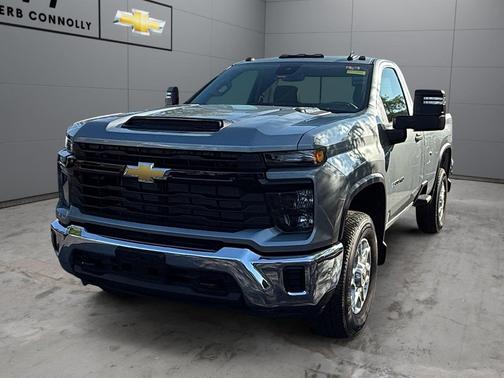 Sterling Gray Metallic 2026 Chevrolet Silverado 3500 Regular Cab, Long Bed, WT Dual Rear Wheel, 4WD