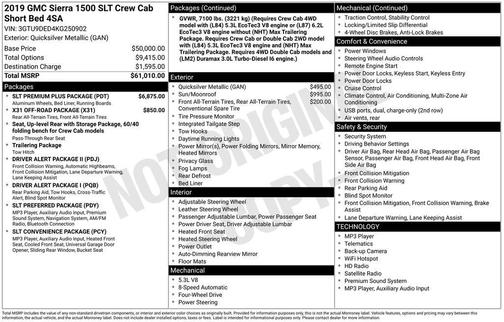 Quicksilver Metallic 2019 GMC Sierra 1500 SLT