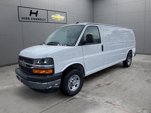 Summit White 2025 Chevrolet Express 3500 RWD 3500 Extended Wheelbase WT