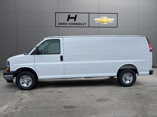Summit White 2025 Chevrolet Express 3500 RWD 3500 Extended Wheelbase WT