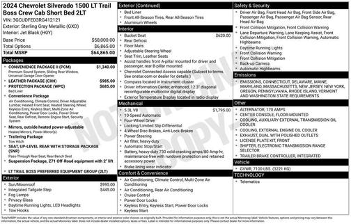 2024 Chevrolet Silverado 1500 LT Trail Boss