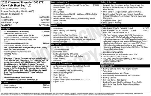 2023 Chevrolet Silverado 1500 LTZ