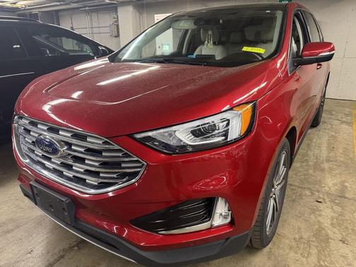 Rapid Red Metallic Tinted Clearcoat 2021 Ford Edge Titanium