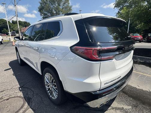 White Frost Tricoat 2025 GMC Acadia Denali