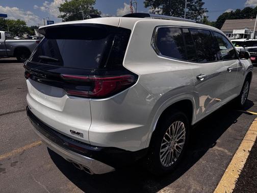 White Frost Tricoat 2025 GMC Acadia Denali
