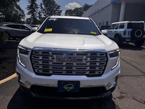 White Frost Tricoat 2025 GMC Acadia Denali