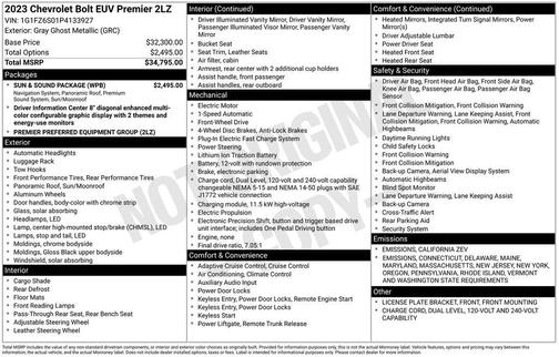 2023 Chevrolet Bolt EUV FWD Premier