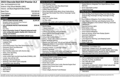 2023 Chevrolet Bolt EUV FWD Premier