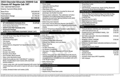 2022 Chevrolet Silverado 3500 WT