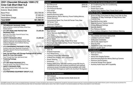 2021 Chevrolet Silverado 1500 LTZ