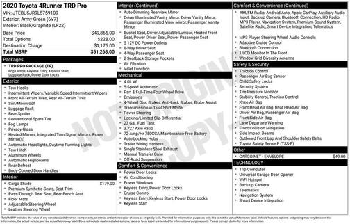 2020 Toyota 4Runner TRD Pro