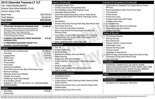 2015 Chevrolet Traverse 1LT