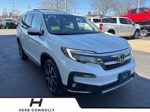 Platinum White Pearl 2020 Honda Pilot Touring 8-Passenger