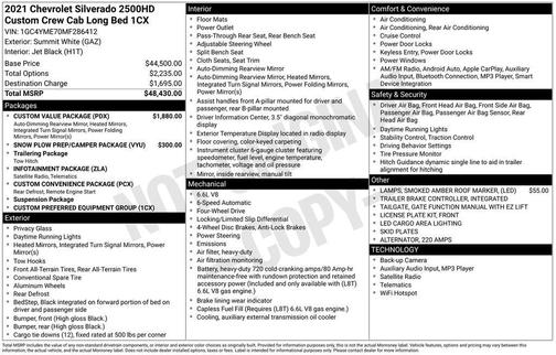 2021 Chevrolet Silverado 2500 Custom