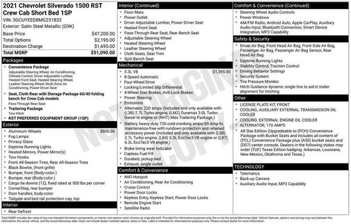 Satin Steel Metallic 2021 Chevrolet Silverado 1500 RST