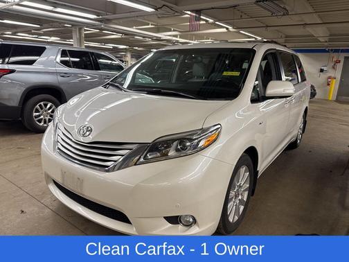 Blizzard Pearl 2017 Toyota Sienna Limited Premium