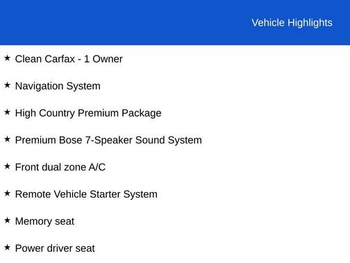 2024 Chevrolet Silverado 1500 High Country