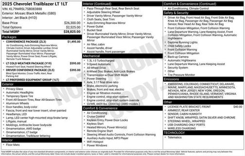 2025 Chevrolet Trailblazer LT