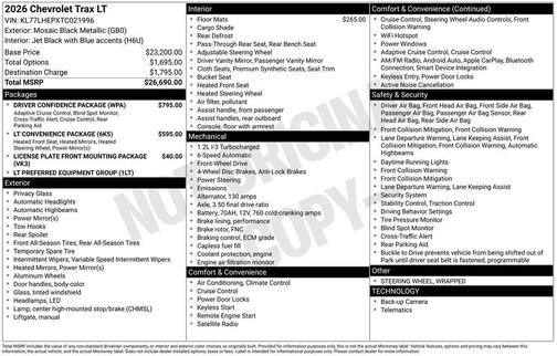 2026 Chevrolet Trax LT