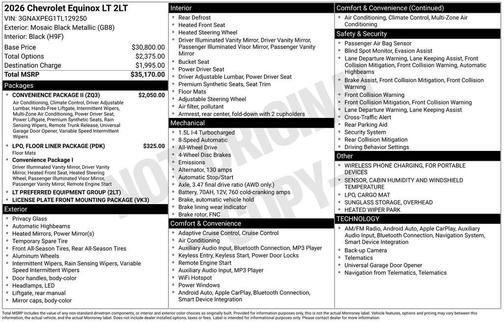 2026 Chevrolet Equinox 1LT