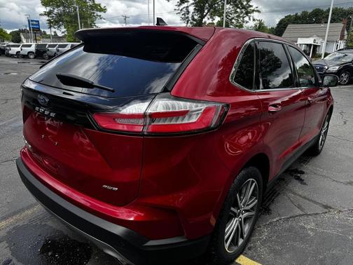 Rapid Red Metallic Tinted Clearcoat 2021 Ford Edge Titanium
