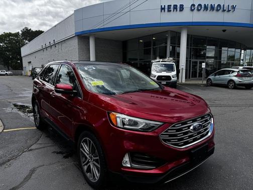 Rapid Red Metallic Tinted Clearcoat 2021 Ford Edge Titanium