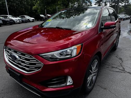 Rapid Red Metallic Tinted Clearcoat 2021 Ford Edge Titanium