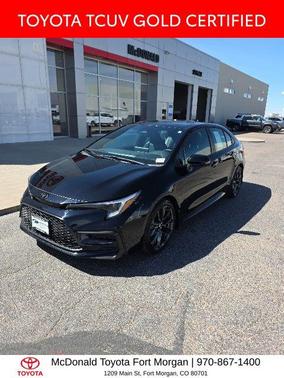 Midnight Black Metallic 2024 Toyota Corolla XSE