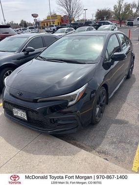Midnight Black Metallic 2024 Toyota Corolla XSE