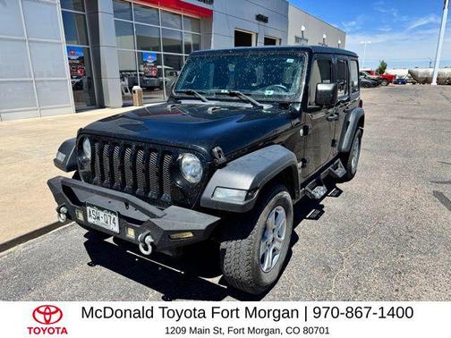 Black Clearcoat 2018 Jeep Wrangler Unlimited Sport