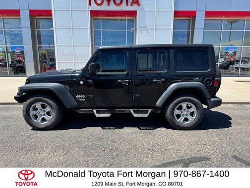 Black Clearcoat 2018 Jeep Wrangler Unlimited Sport