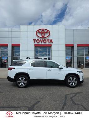 Summit White 2022 Chevrolet Traverse LT Leather