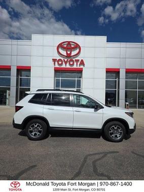Platinum White 2022 Honda Passport AWD TrailSport