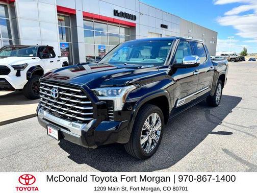 Midnight Black Metallic 2024 Toyota Tundra Hybrid Capstone
