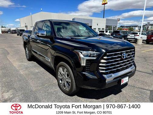 Midnight Black Metallic 2024 Toyota Tundra Hybrid Capstone