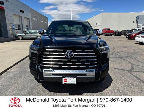 Midnight Black Metallic 2024 Toyota Tundra Hybrid Capstone