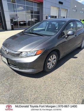 Gray 2012 Honda Civic LX