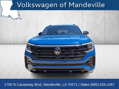 Mountain Lake Blue 2025 Volkswagen Atlas Cross Sport 2.0T SEL R-Line Black