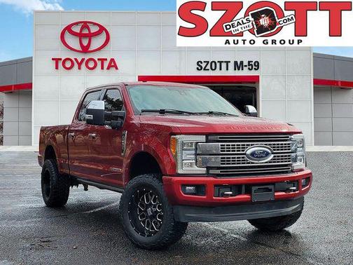 Race Red 2017 Ford F-250 Platinum