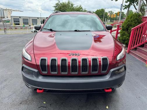 Red 2017 Jeep Cherokee Trailhawk